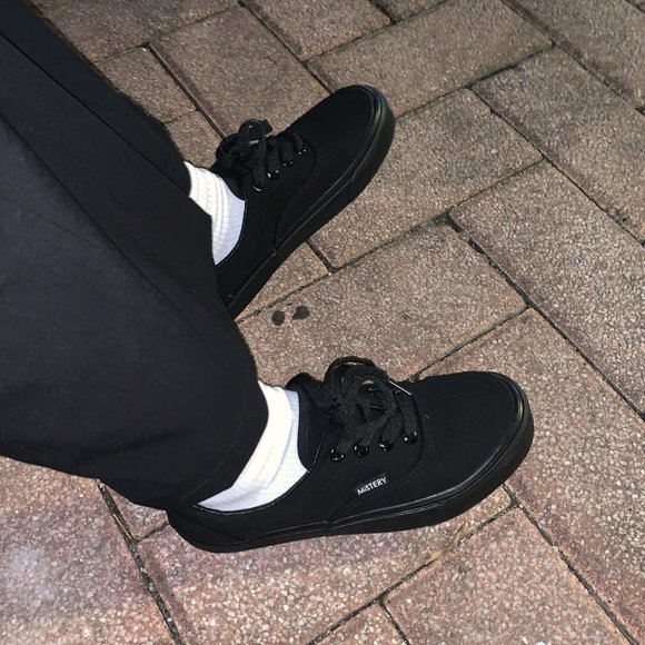 Black sneakers